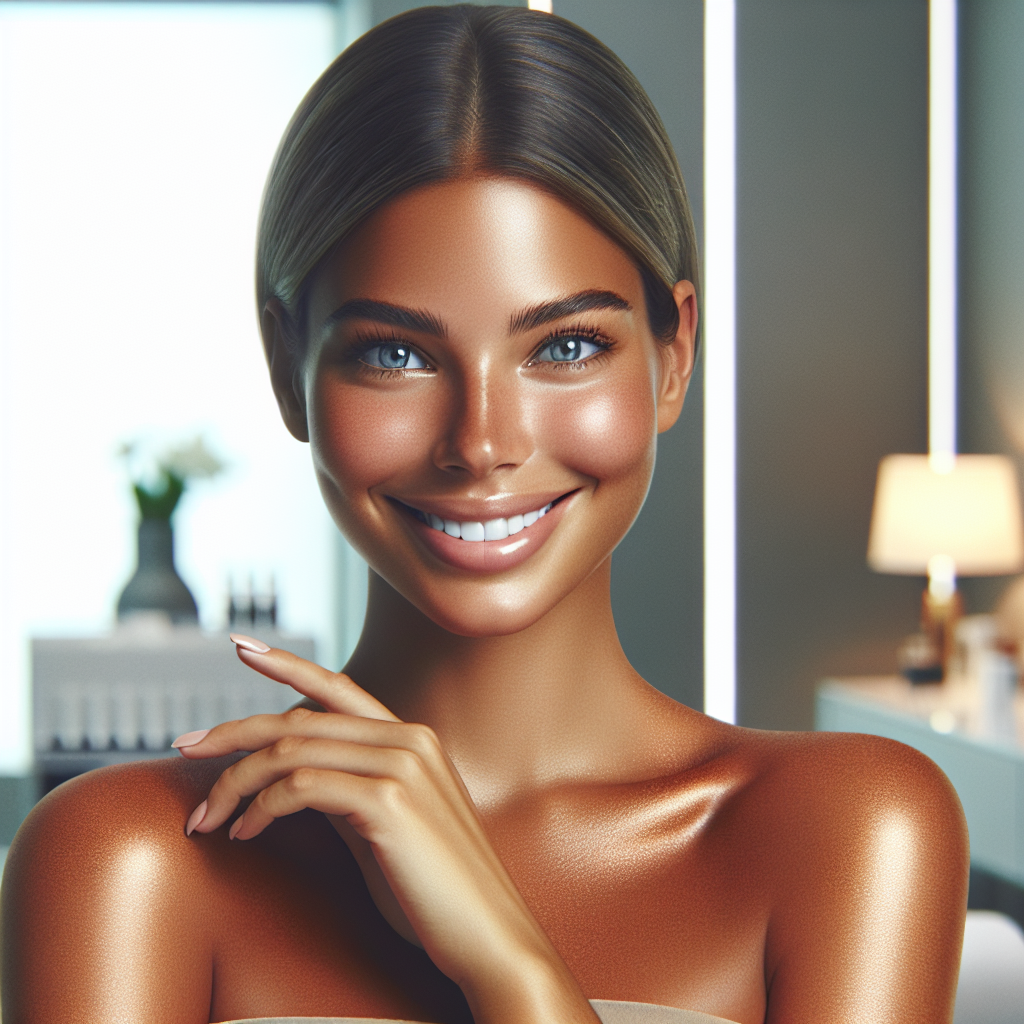 Satisfied customer after treatment